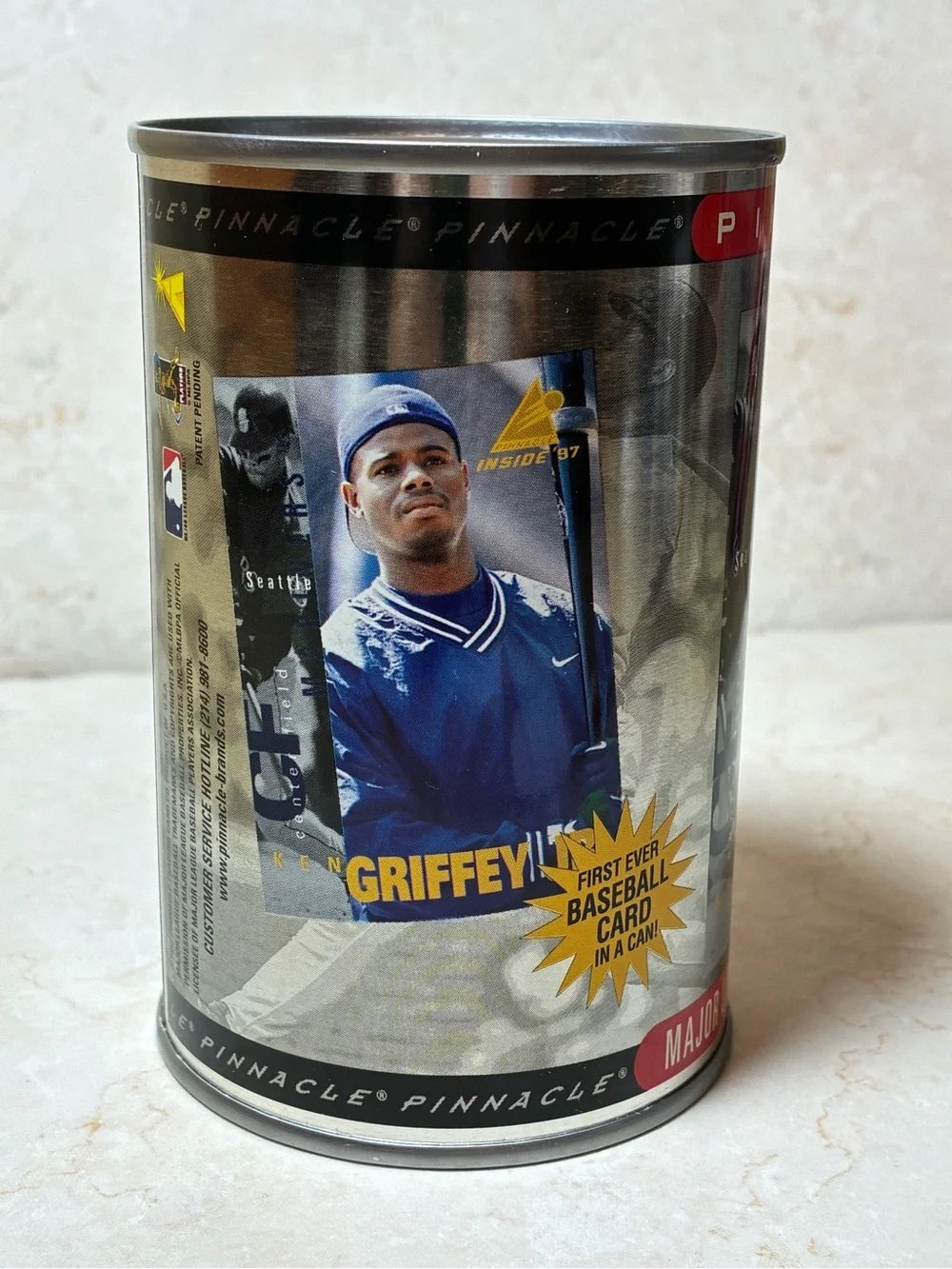 Pinnacle Inside 1997 Griffey Jr. Major League Baseball Card Can